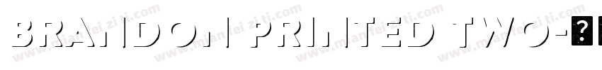 Brandon Printed Two字体转换